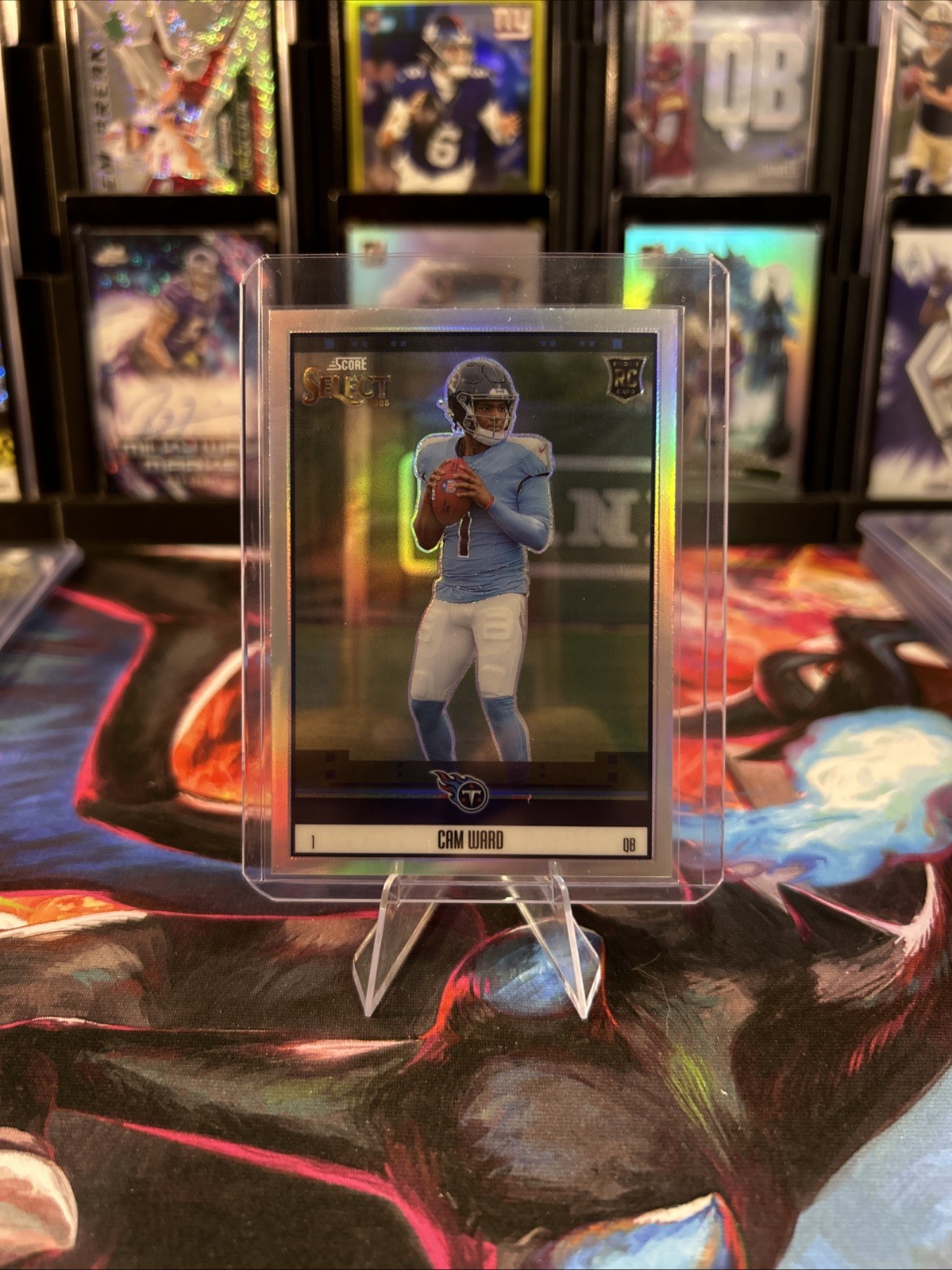 2025 Panini Select - Score Select Throwback Cam Ward #2 Silver Prizm (RC)