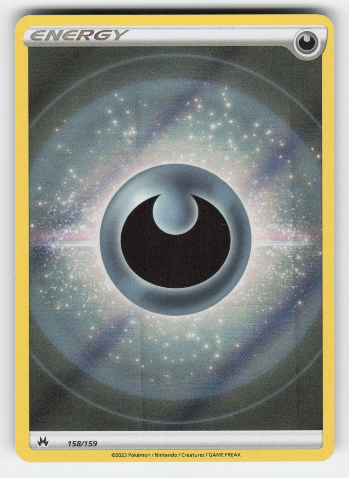 Darkness Energy (Texture Full Art) 158/159 CRZ Crown Zenith Holo NM