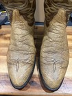 Tony Lama Men’s Vintage Exotic Safari Cowboy Boots Size 9 1/2 D Brown Gold Label — photo 4