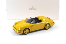 1:18 NOREV Porsche 911 964 Speedster 1993 Speed Yellow Diecast 187130