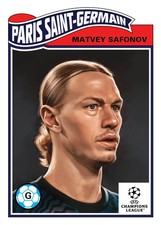 Topps UCL Living Set - Karta 909 - Matvey Safonov - Paris Saint-Germain