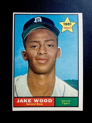 1961 Topps Baseball #514 Jake Wood RC (Tigers) NM