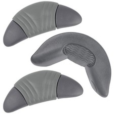 1 Pcs Neck Pillow and 2 Replacement Head Rest Pillows Dark Gray