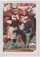 1992 Fleer Jesse Sapolu #384 0qi6