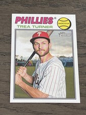 2026 Topps Heritage Banner Variation Tre Turner #183 Phillies