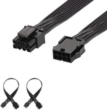 EPS 8 Pin Power Extension Cable, ATX CPU 8 Pin Female to 8(4+4) Pin Male EPS Ext