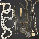 Lot Of Trifari Signed Bracelets Necklaces Silver Gold Tone Bb3
