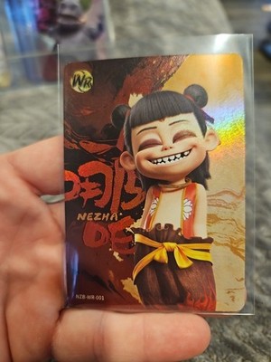 Ne Zha 2 Collectible Card featuring Nezha WR 001 Foil 