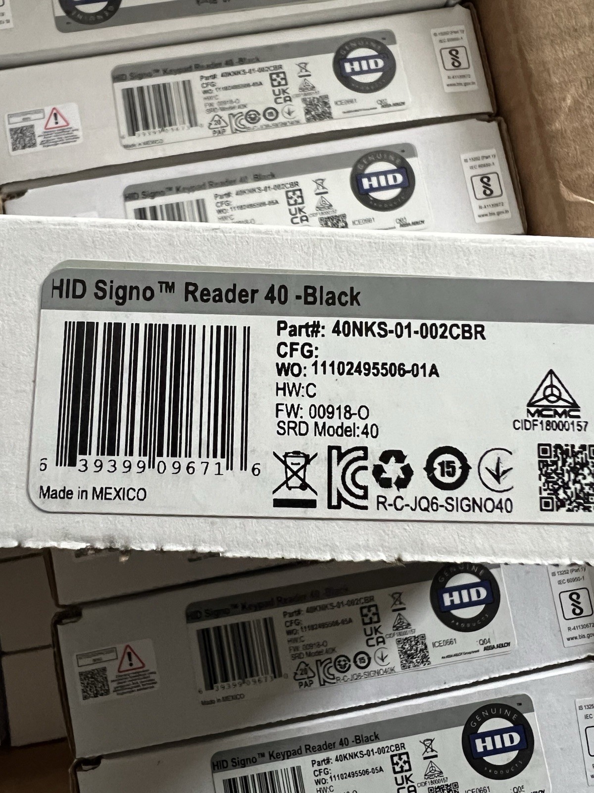 HID Signo Reader 40 Black 40NKS-01-002CBR Smart Card Reader NEW (BX53)