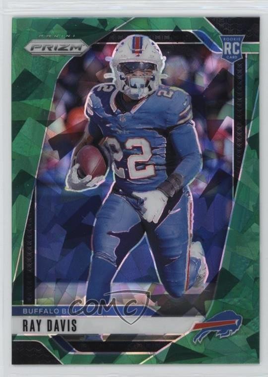 2024 Panini Prizm Rookies Green Ice Prizm Ray Davis #382 1k9t