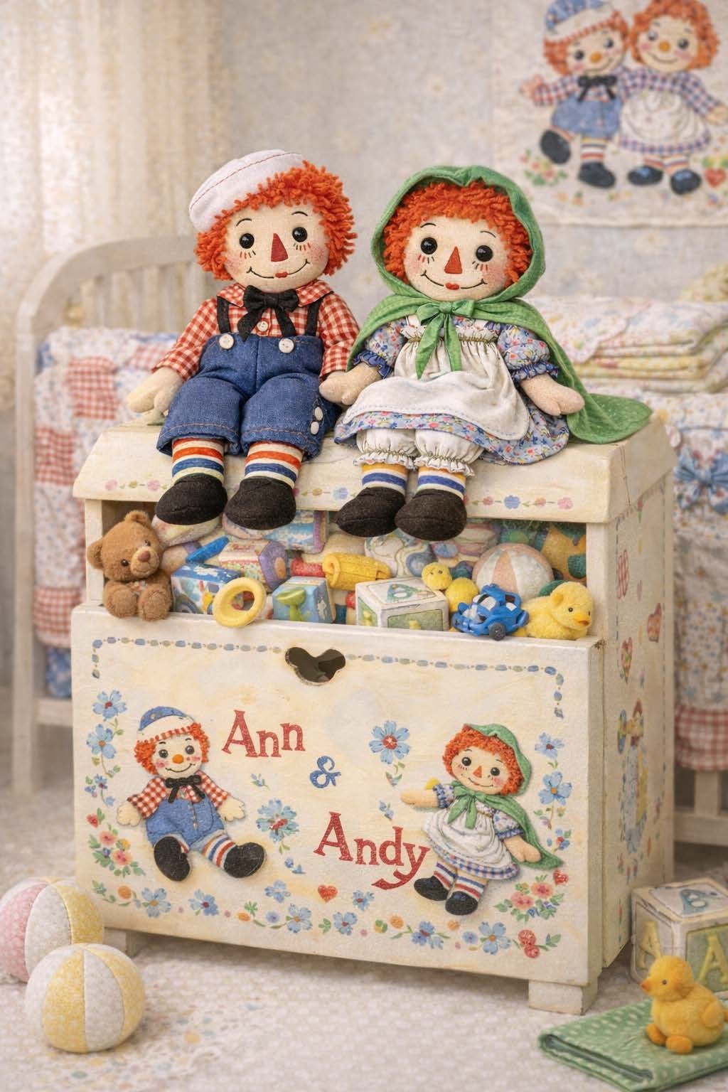 Raggedy Ann & Andy 19" Doll Sewing Pattern McCall 820