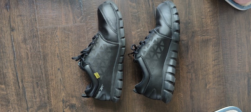 Reebok Sublite Cushion Work RB4046 Men's 12W Wide EH Work Shoes Black