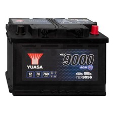 Yuasa 12V 70Ah AGM Autobatterie YBX9096 Start-Stop Starterbatterie 60Ah 80Ah