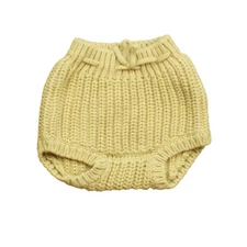 Quincy Mae Knit Tie Bloomer Bottoms Shell Size 12-18 Months Toddler