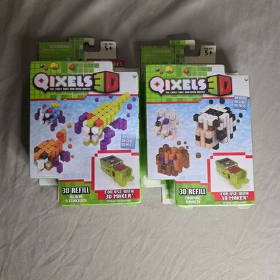 QIXELS 3D Refill x 2  Alien Strikers & Animal Ranch