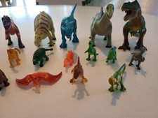 Dinosaur Toy Lot T-Rex, Triceratops, Stegosaurus, Raptors, Pterodactyl Figures