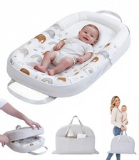 3 in 1 Portable Infant Support Cushions, Foldable Tummy Time Mat for Baby