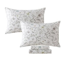 Floral Sheets King Colorful Butterfly Bed Sheets Set Vintage Botanical Beddin...