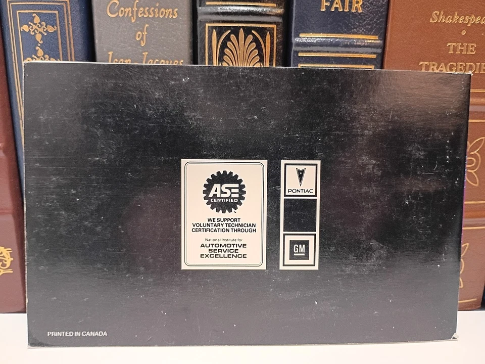 Pontiac Grand Am 1989 manual del propietario 89 LE SE guía del propietario original OEM Foto 2 de 4