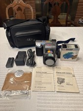 Sony Mavica MVC FD91 Digital Camera Bundle Battery Charger Disks Bag Tested