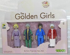 GOLDEN GIRLS SDCC 2025 FULL SET NEW SEALED RETRO FIGURE SET 3 3/4 COMIC CON