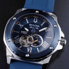 Bulova 98A303 Classic Marine Star Series A Men s Automatic Watch 44 mm