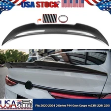 Carbon Fiber PSM Style Trunk Spoiler Lip For BMW F44 228i M235i Gran Coupe 20-24