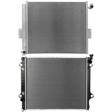 For Toyota Tacoma 2005 2006-2012 Aluminum Radiator & AC Condenser Cooling Kit