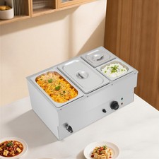 4-Pan Electric Food Warmer Commercial Food Warmer Countertop Buffet Food Warmer