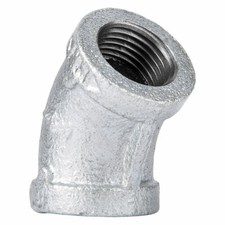 10 Pack - 1/4 In. Galvanized Pipe 45 Degree Elbow - 501801