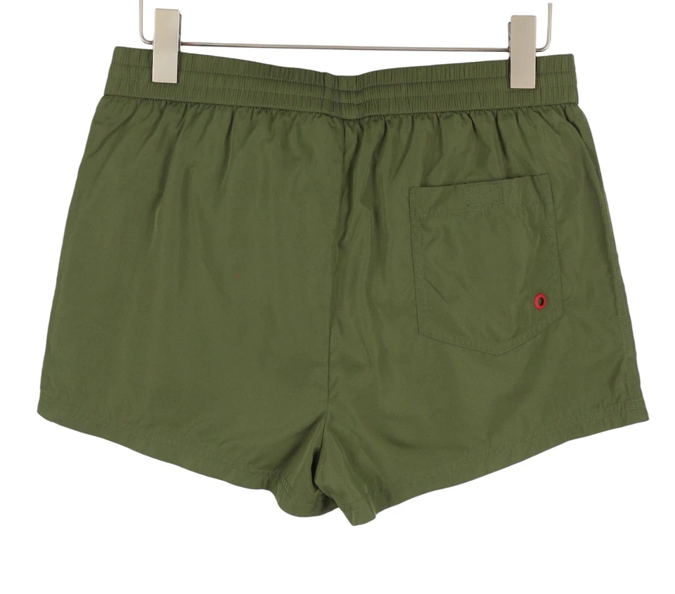 Diesel Maillot De Bain Homme BMBX-Mike-Patch Maille À Cordon XL Kaki - Photo 4/4