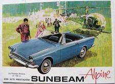 Sunbeam Alpine Series V 1725cc Car Sales Brochure C1966 6007exit Italian