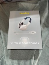 Heyday Wireless On-Ear Headphones with Microphone - Brown Checkered - New