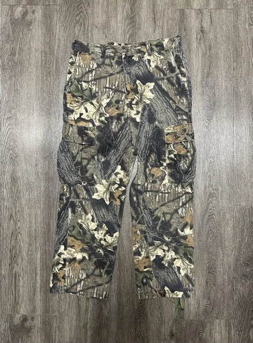 Pantalon cargo de chasse camouflage vintage années 90 Breakup Tree homme taille 32x28 made in USA
