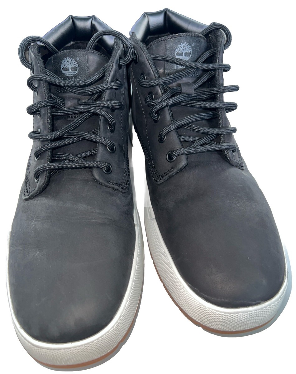 Timberland Maple Grove Leather Chukka Black Boots Men