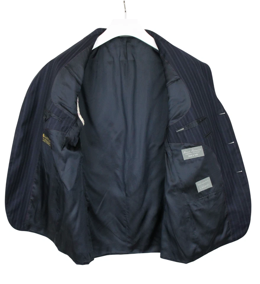 DANIEL CREMIEUX x Loro Piana Blazer Men's (UK) 42S Notch Lapel Wool Pinstriped - Image 2 of 4