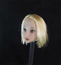 1:6 Scale Model Cute Expression Female  Short hair  Little Lolita Head Carving