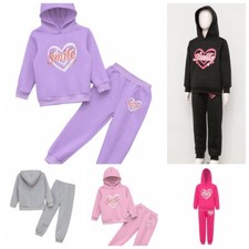 Girl Set Winter Sweatshirt And Jogger Sweatpants Outdoor Outfit Camping Hoodie