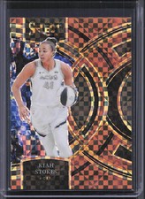 2024 Panini Select WNBA #179 Kiah Stokes Bronze Checker Prizms RG24 #/49
