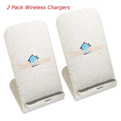 2PK 15W Wireless Charger Stand Samsung iPhone XS Max X XR 11 12 13 14 15 Pro