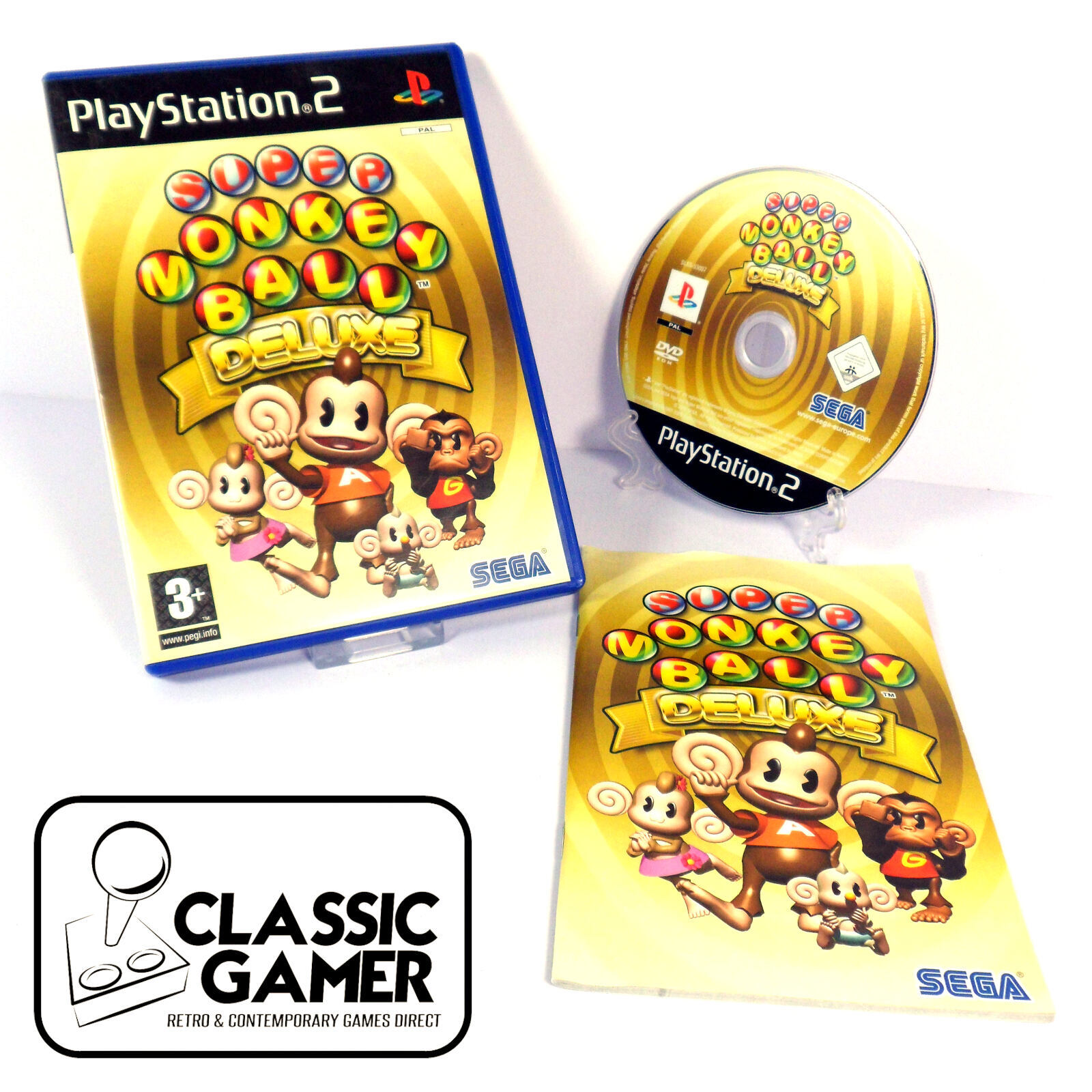 Super Monkey Ball Deluxe (PS2) *NEAR MINT*