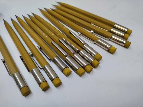 Scripto Thinline 49 Mechanical Pencil P400 - Box Of 12 - (Gold) NOS Rare - Picture 10 of 13