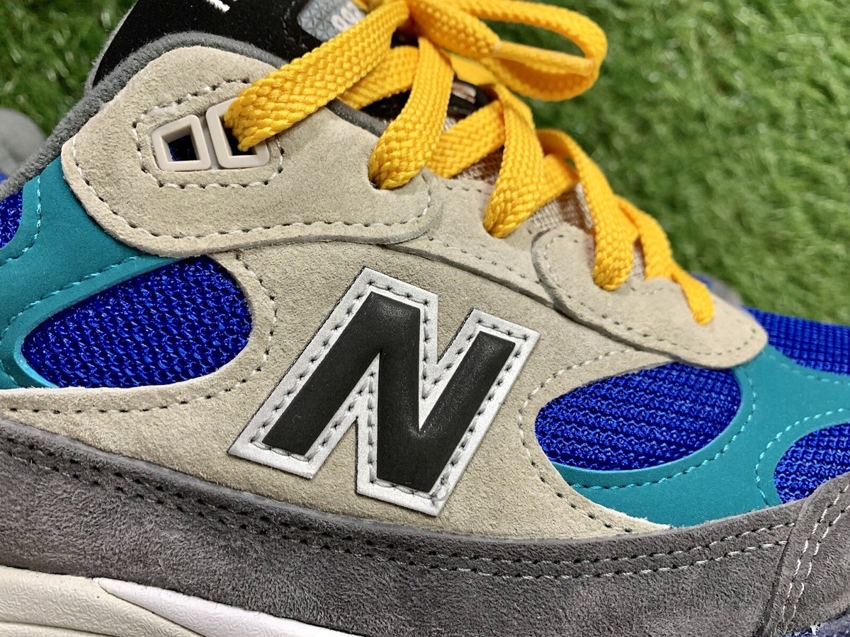 New balance ☆ made in USA M992RR ‘Grey×Blue×Yellow’ Size 9.5 - New Balance 992 Made in USA Colorblock for sale