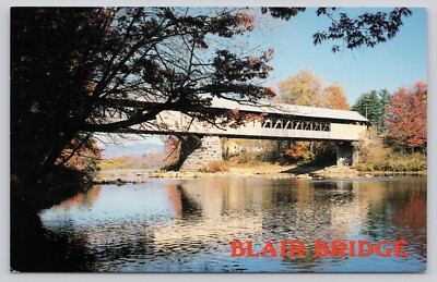 Blair Covered Bridge Campton New Hampshire Built 1828 Pemigewasset River