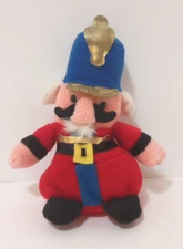 Vintage 1997 Stuffins Christmas Nutcracker Soldier Beanbag Plush