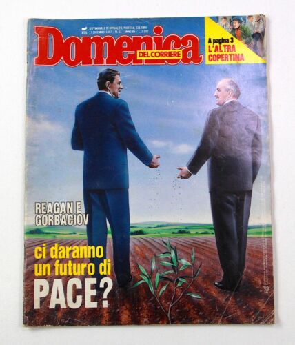 Domingo Del Corriere N. 51 Diciembre 1987 REAGAN Y GORBACHOV Periódico Raro - Imagen 21 de 24