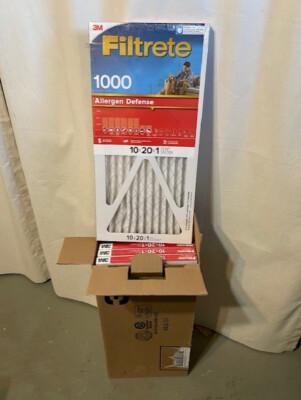 Four NEW (4) 4PK FILTRETE 3M 10x20x1 1000 ALLERGEN DEFENSE HEAT AIR FILTERS AC