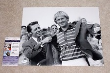 JACK NICKLAUS GARY PLAYER SIGNED AUTHENTIC MASTERS 11X14 PHOTO w/ JSA COA PROOF