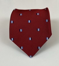 Brooks Brothers Men's Stain Resistant Silk Neck Tie Red 60L 3.75W Made in USA