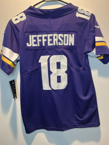 NWT🔥 Youth Small (8-10) Justin Jefferson #18 Minnesota Vikings On-Field  Jersey - Picture 1 of 5